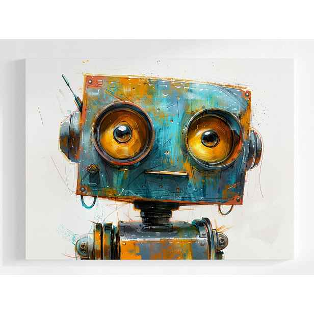 Plakát Robot Android Cyborg Stroj Portrét Sci-fi 100x75