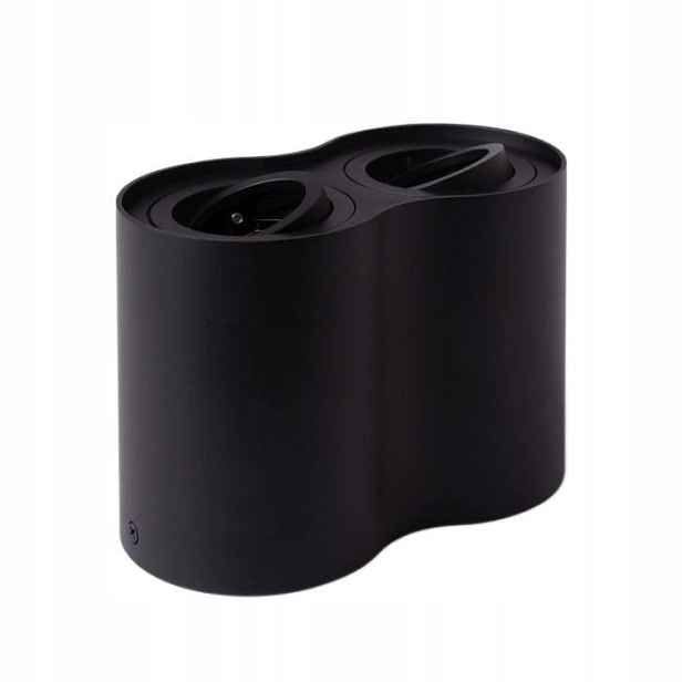 Stropní svítidlo dvojité nastavitelné černé moderní 2 body Ecolight