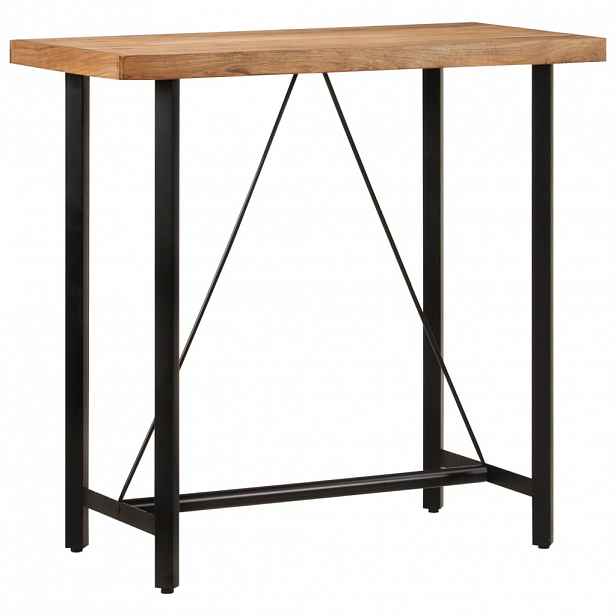 vidaXL Barový stůl 110 x 55 x 107 cm masivní akáciové dřevo a železo