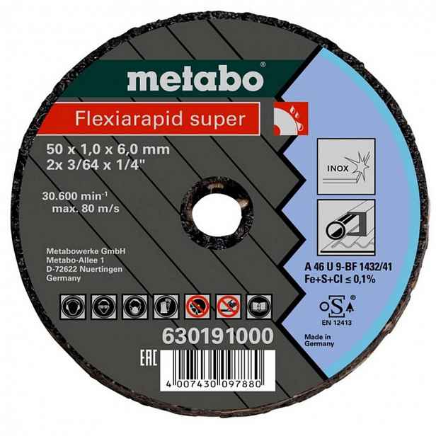 Metabo - Řezný kotouč na nerezovou ocel 50x6 mm 630191000
