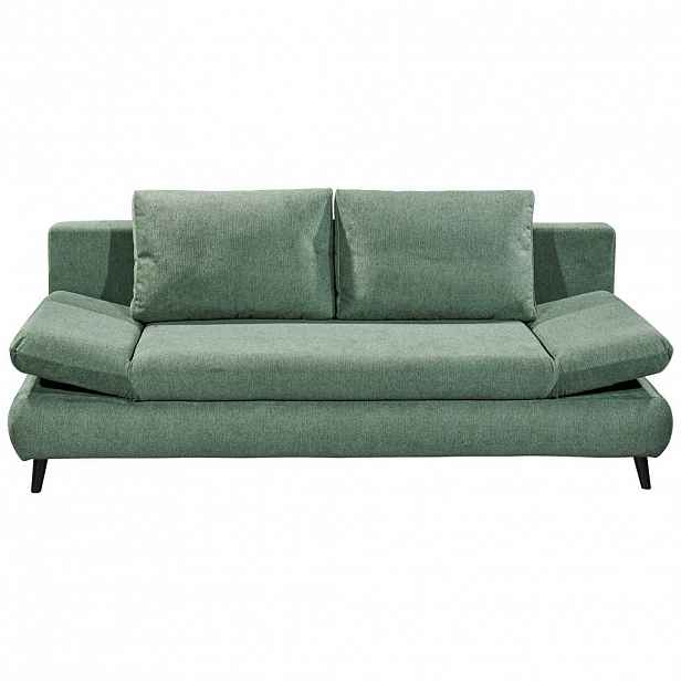 MID.YOU ROZKLÁDACÍ POHOVKA, textil, kompozitní dřevo, zelená