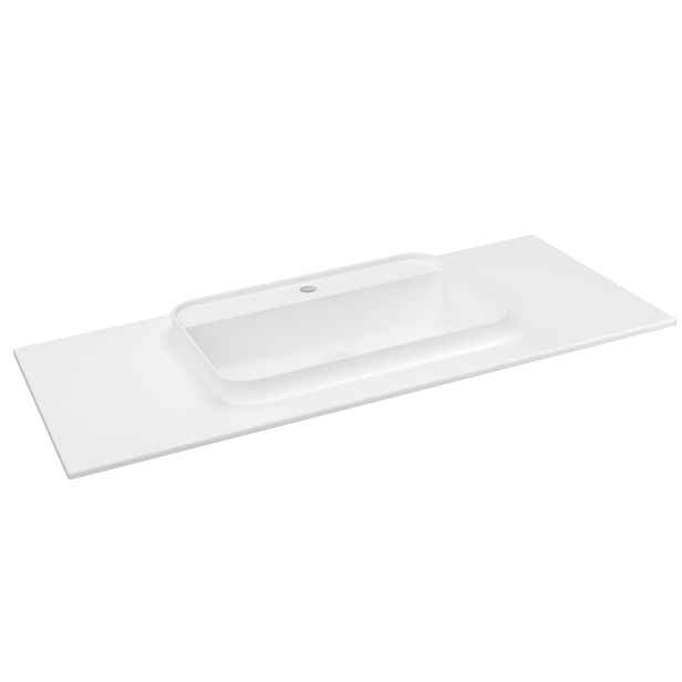 Sapho BRAHEA umyvadlo 111,6x51,5cm, rockstone, bílá mat