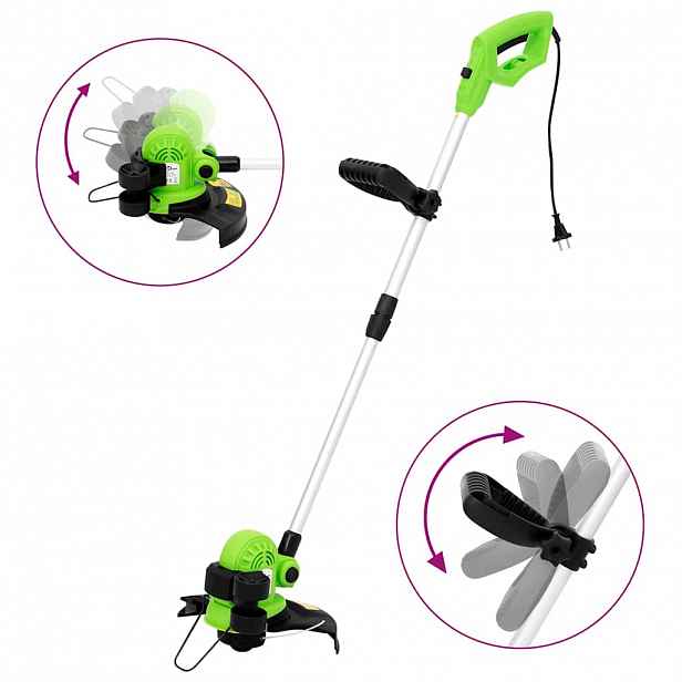 vidaXL Elektrický teleskopický vyžínač 29 cm 550 W