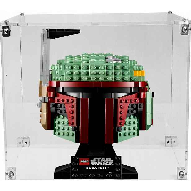 Vitrína Drewlandia pro stavebnici Lego 75277 Star Wars Helma Boby Fetta