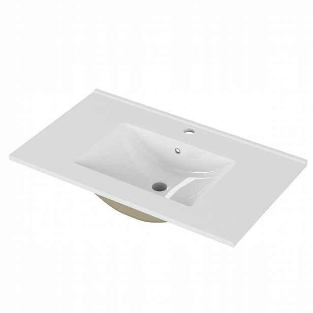 Zápustné umyvadlo Houseland Cavelo 80 cm bílé