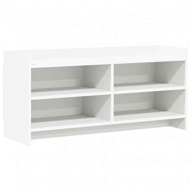 vidaXL Televizní skříň 100 x 33 x 47 cm Bílá Kompozitní dřevo