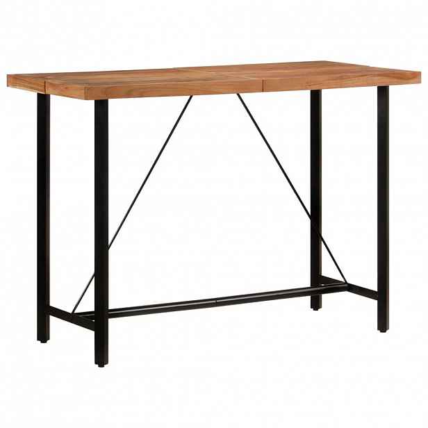 vidaXL Barový stůl 150 x 70 x 107 cm masivní akáciové dřevo a železo