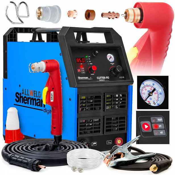 Plazmová Řezačka Plazmová Sherman Cutter 90 400V 85A Hf Igbt Hliník 6 M