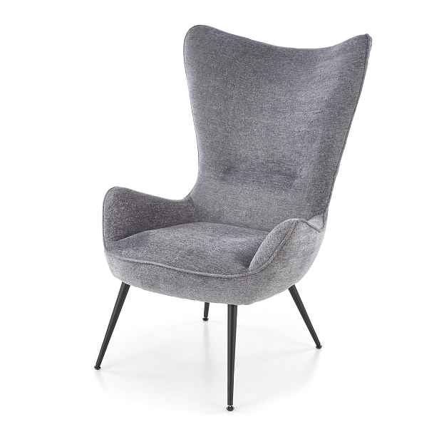 HALMAR Designové křeslo ušák JUKON šedé