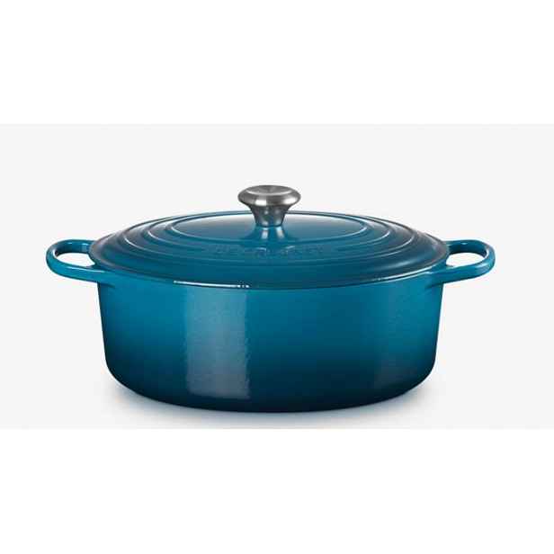 Le Creuset Signature - Pekáč oválný s poklicí, objem 6,3 l, deep teal 21178316422430