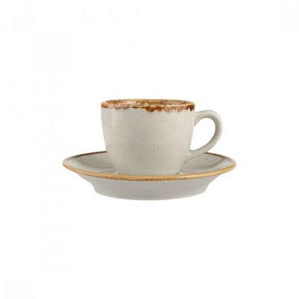 Šálek na kávu s podšálkem, porcelán, "Seasons", 80ml, Grey - Porland