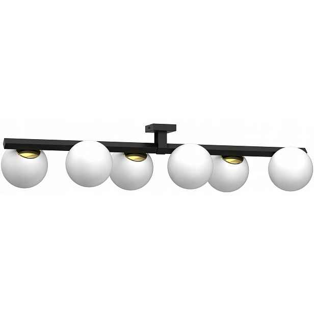Stropní Svítidlo Idris Černá Zlatá elegantní lampa do obývacího pokoje
