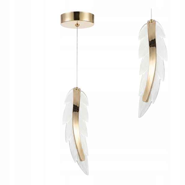Závěsná stropní Led lampa Moderní zlaté jemné pero do obývacího pokoje