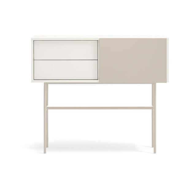 Béžovo-krémový konzolový stolek 35x110 cm Nube – Teulat