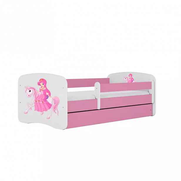 Dětská postel Babydreams růžová 80x180 Princezna 1