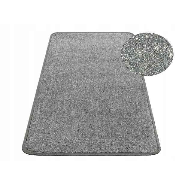 Koberec Gloss 250X300 Šedý Stříbrná Nit Se Leskne