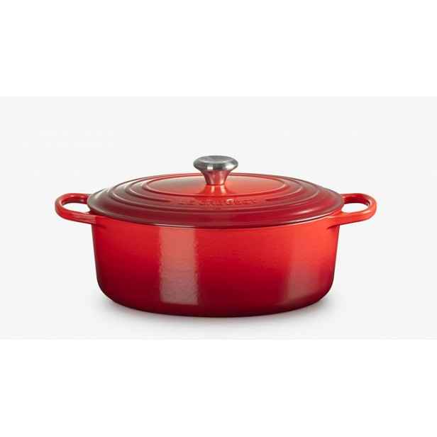 Le Creuset Signature - Pekáč oválný s poklicí, objem 6,3 l, cerise 21178310602430