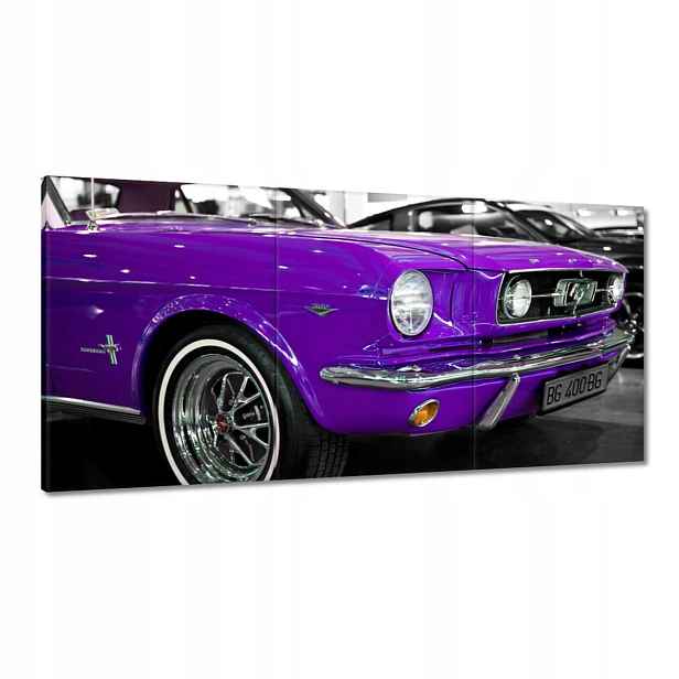 Obrazy 120x60 Fialový Ford Mustang