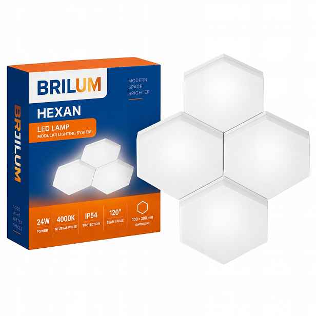 Stropní Svítidlo 24W 4000K IP54 Stropní Svítidlo Hermetická koupelnová Hexan