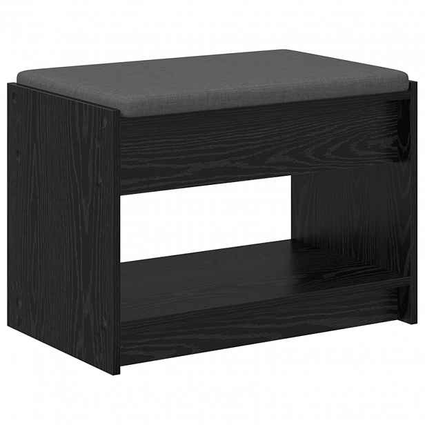 vidaXL Chodbičková lavice Černý Dub 63 x 38 x 45 cm