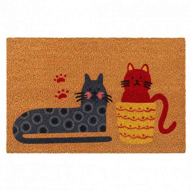 Relaxdays ROHOŽKA Přírodní kokos zvířecí motiv protiskluzová 60x40 cm