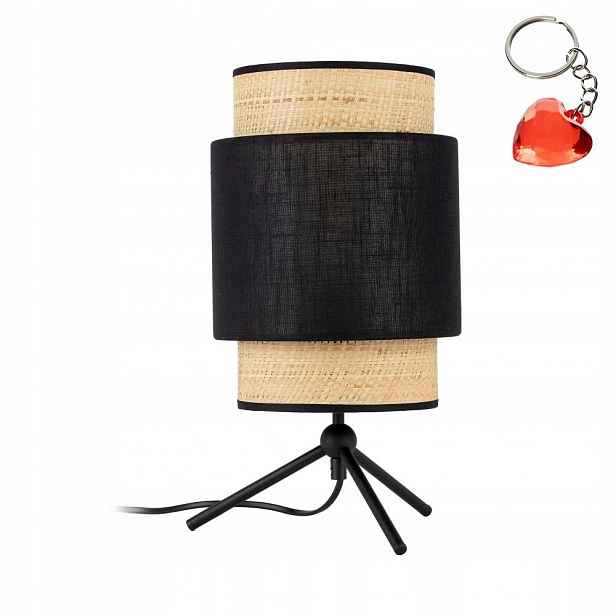 Noční stolní lampa černá Šířka 20 cm E27 Moderní Boho Tk Lighting