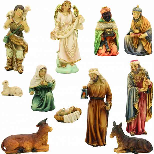 Orientální figurky pro vánoční betlém, 12 dílů – do maximální výšky 24 cm
