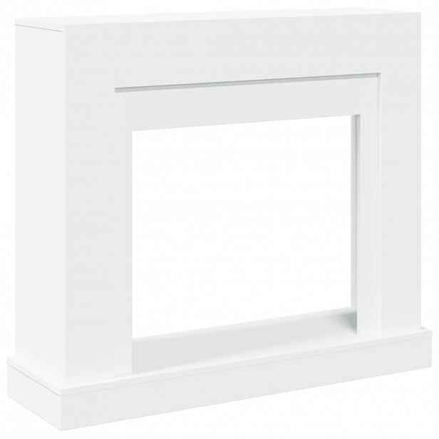 vidaXL Krbová obestavba bílá 100 x 30 x 87,5 cm kompozitní dřevo