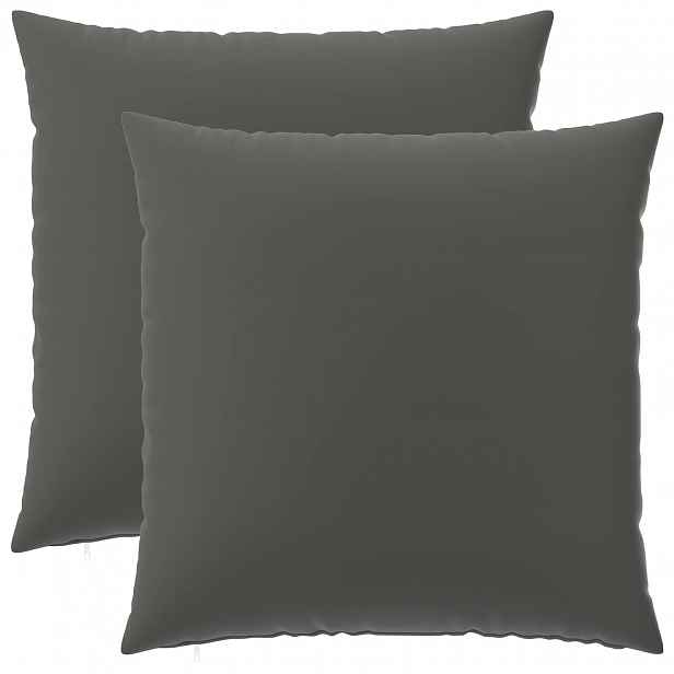 vidaXL Povlak na polštář 2 pcs HEERLEN Antracitová 60 x 60 cm