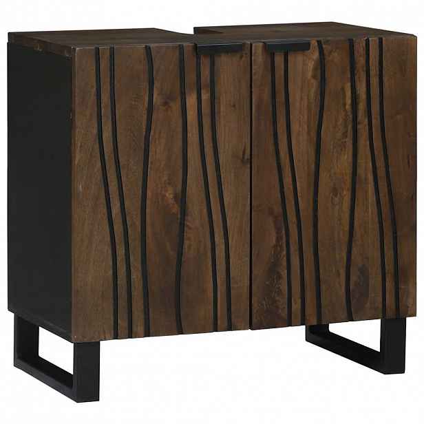 vidaXL Skříňka pod umyvadlo Vlašský ořech 62 x 33 x 58 cm
