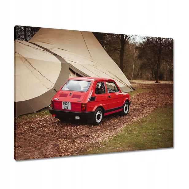 Obrazy 80x60 Červený malý Fiat 126p