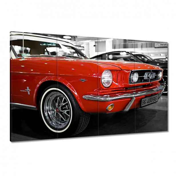 Obrazy 120x80 Červený Mustang