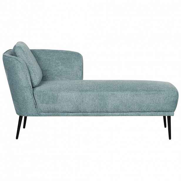 Beliani ČALOUNĚNÉ LEHÁTKO CHAISE LONGUE LEVOSTRANNÉ Látka Modré Artheze