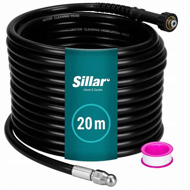 Hadice Sillar M22 pro čištění kanalizace pro Karcher K2 K3 K4 K5 K6 Hd Hds 20 m