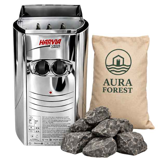 Harvia Vega Compact BC35 3,5 kW 20 kg saunových kamenů kompletní sada