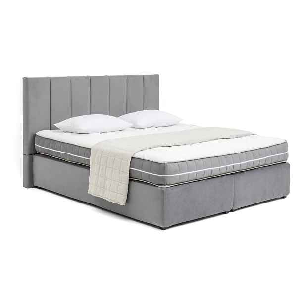 Šedá boxspring postel 180x200 cm Olia Bold Line – Bonami Selection