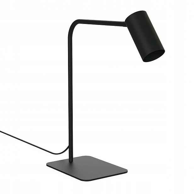 Stolní lampa černá s pohyblivým stínidlem, vypínačem, GU10