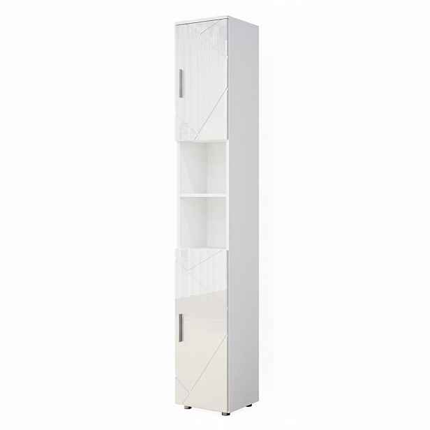 Vicco KOUPELNOVÁ SKŘÍŇKA Irma Bílá vysoký lesk 30 x 192 cm