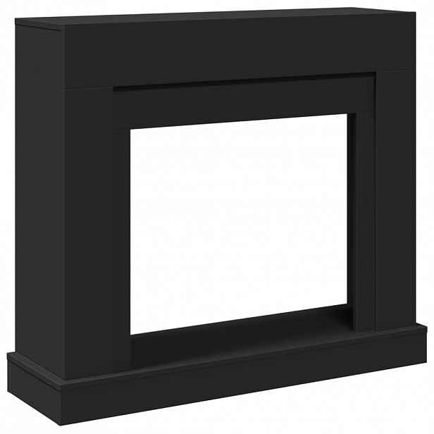 vidaXL Krbová obestavba černá 100 x 30 x 87,5 cm kompozitní dřevo