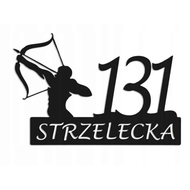 Číslo Na Dům 80 cm Tabule Adresa Ocel 2 mm Grafika 5671