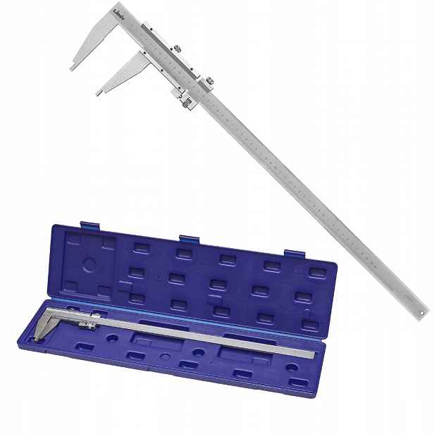 Dílenská posuvná měřítka s jemným nastavením, nerezová Limit 500x100 mm