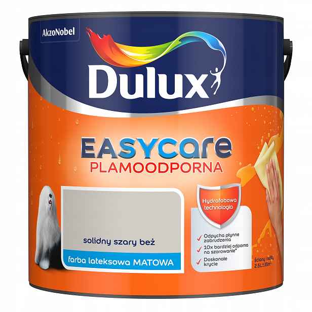 Dulux EasyCare barva Pevná Šedá Béžová matná 2,5L