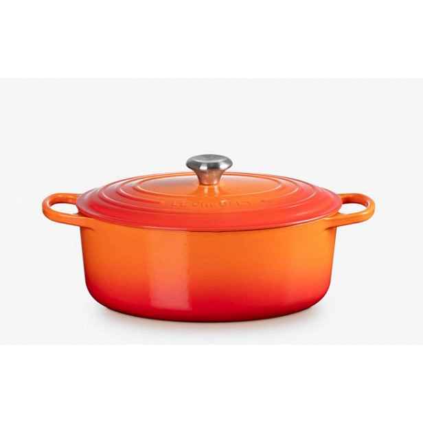 Le Creuset Signature - Pekáč oválný s poklicí, objem 6,3 l, volcanique 21178310902430