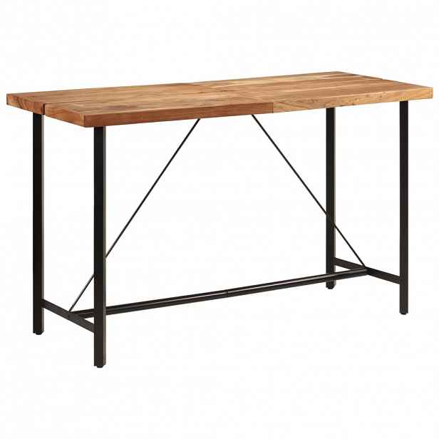 vidaXL Barový stůl 180 x 70 x 107 cm masivní akáciové dřevo a železo