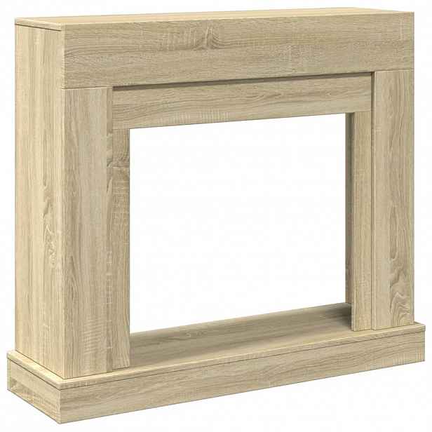 vidaXL Krbová obestavba dub sonoma 100 x 30 x 87,5 cm kompozitní dřevo