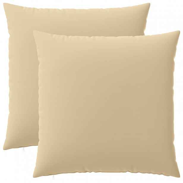 vidaXL Povlak na polštář 2 pcs HEERLEN Béžová 60 x 60 cm Polyester