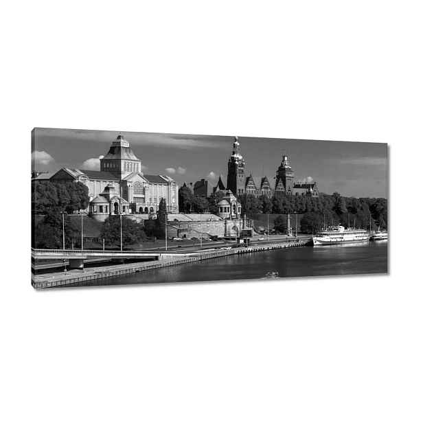 Obrazy 100x40 Černobílý Štětín