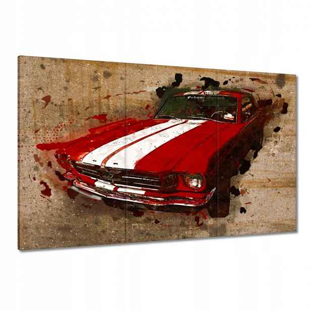 Obrazy 120x80 Červený Ford Mustang Usa