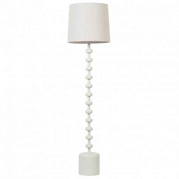 Beliani STOJACÍ LAMPA Bílá Krios