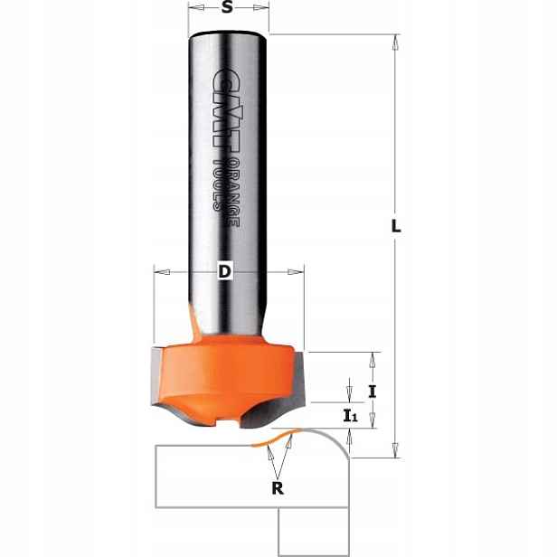Cmt Profilový Fréz Pro Corianu R8 D25 I12 S12 mm